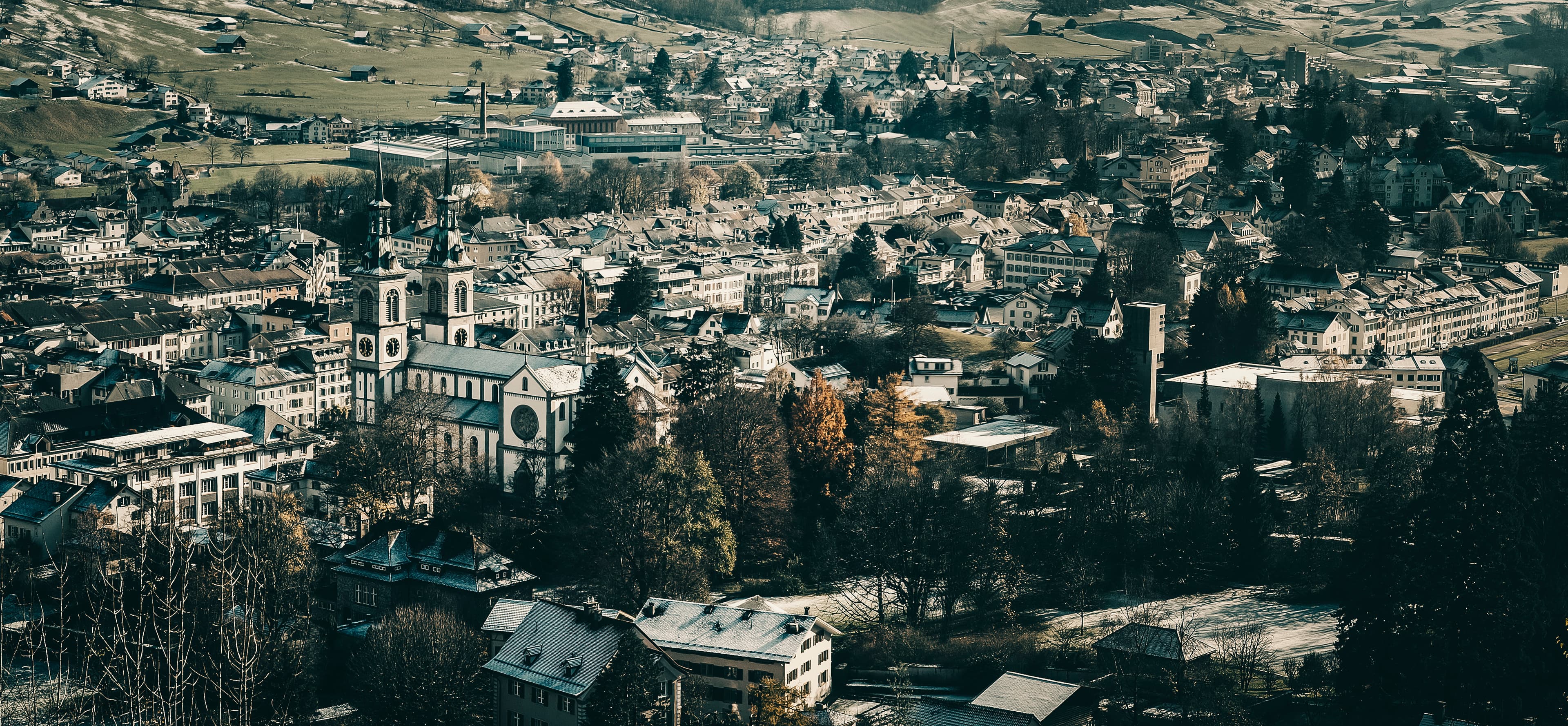A panoramic view of Glarus