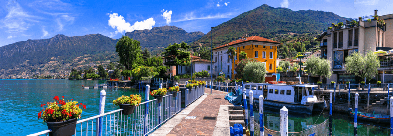 Una vista panoramica del centro storico di Iseo