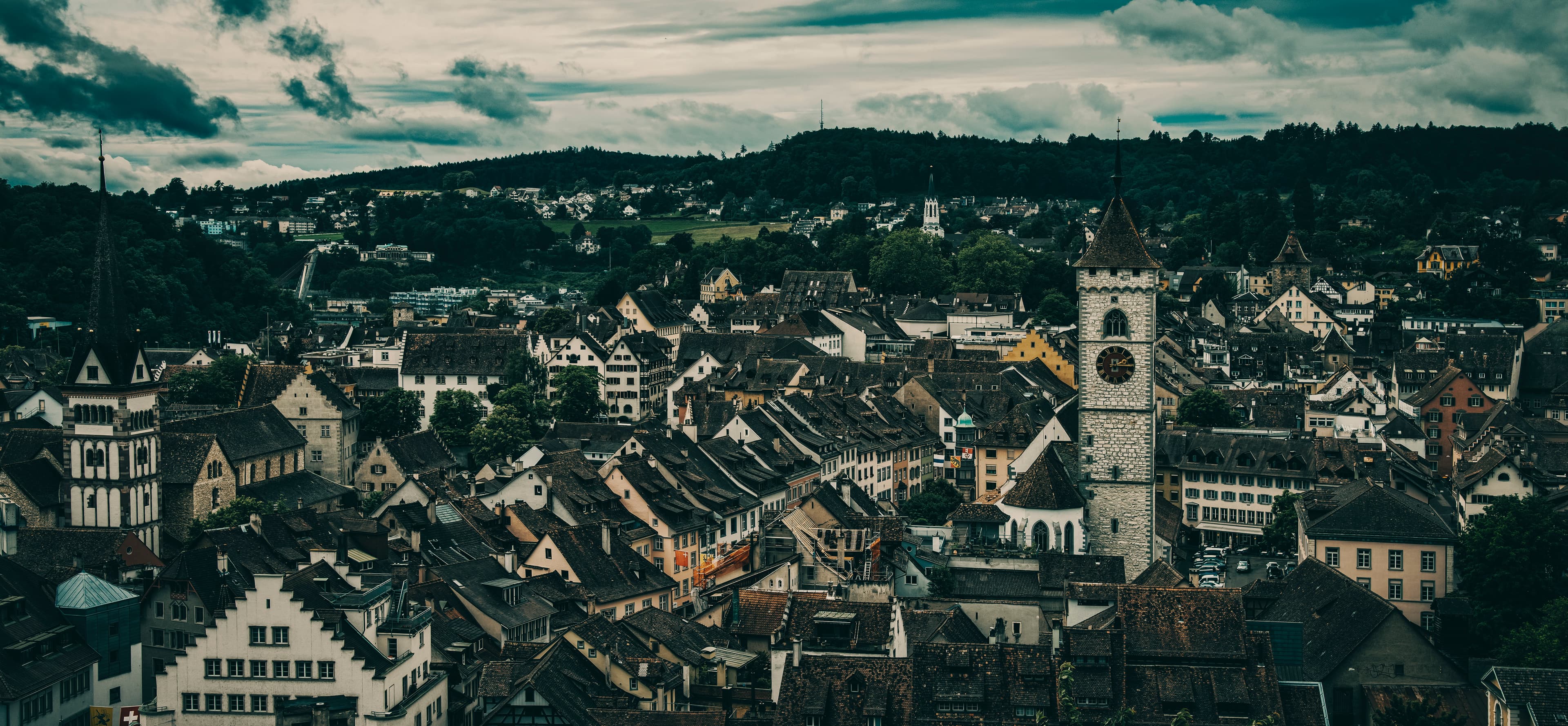 A panoramic view of Schaffhausen