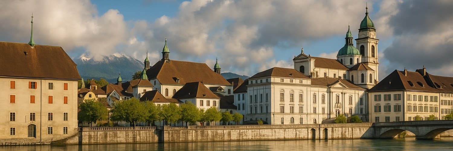 Una vista panoramica di Solothurn