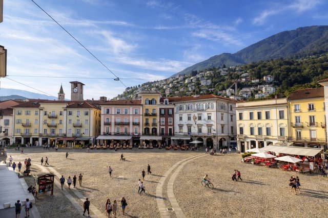 Piazza Grande a Locarno sul Lago Maggiore