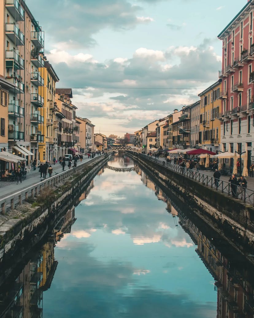 A view of Navigli, in Milano