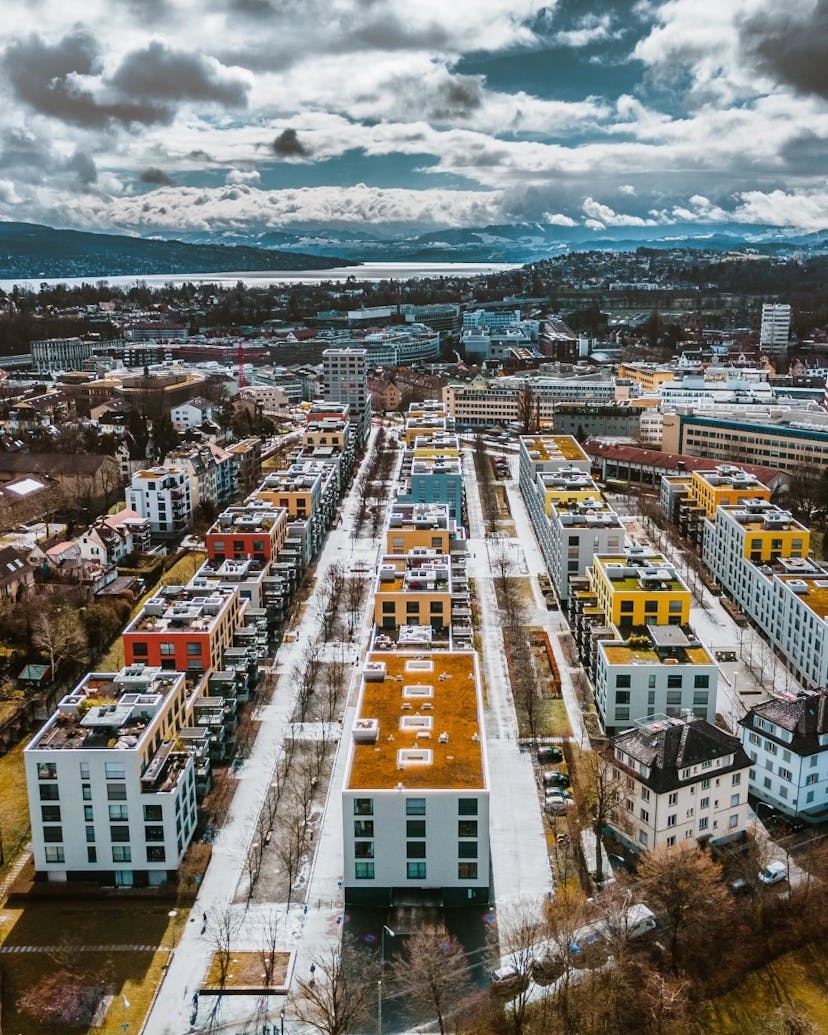 Una foto dall'alto di Zurigo