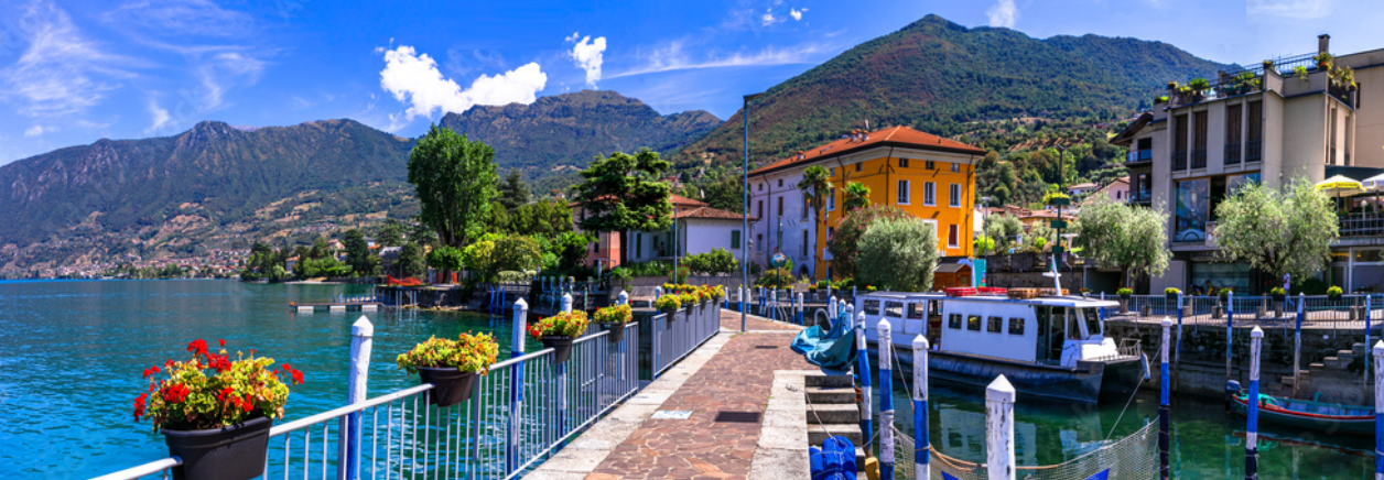 A panoramic view of Iseo old town