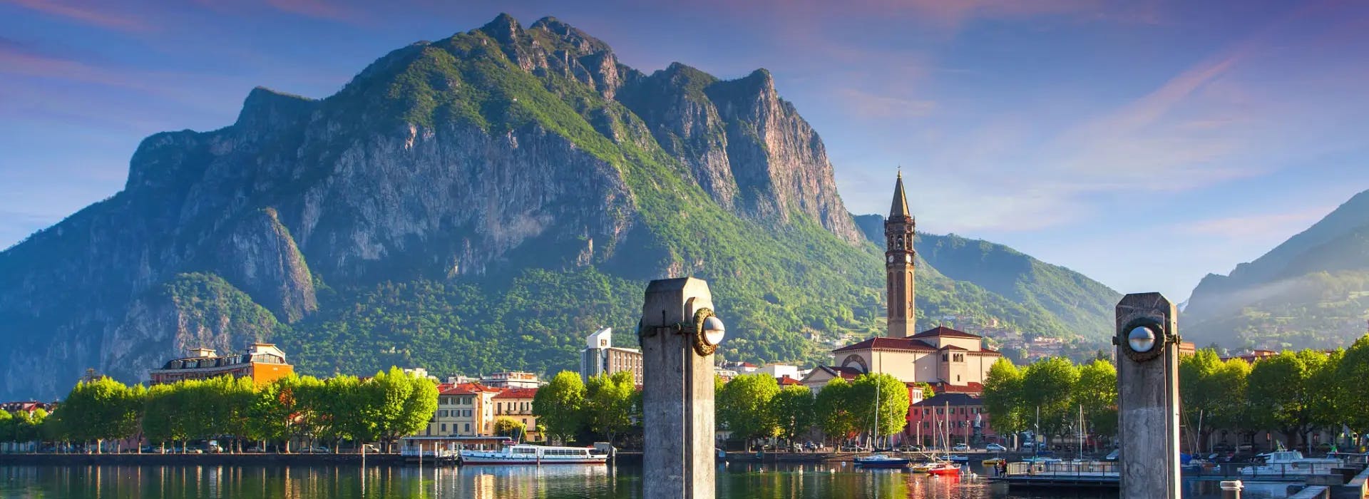A panoramic view of Lecco