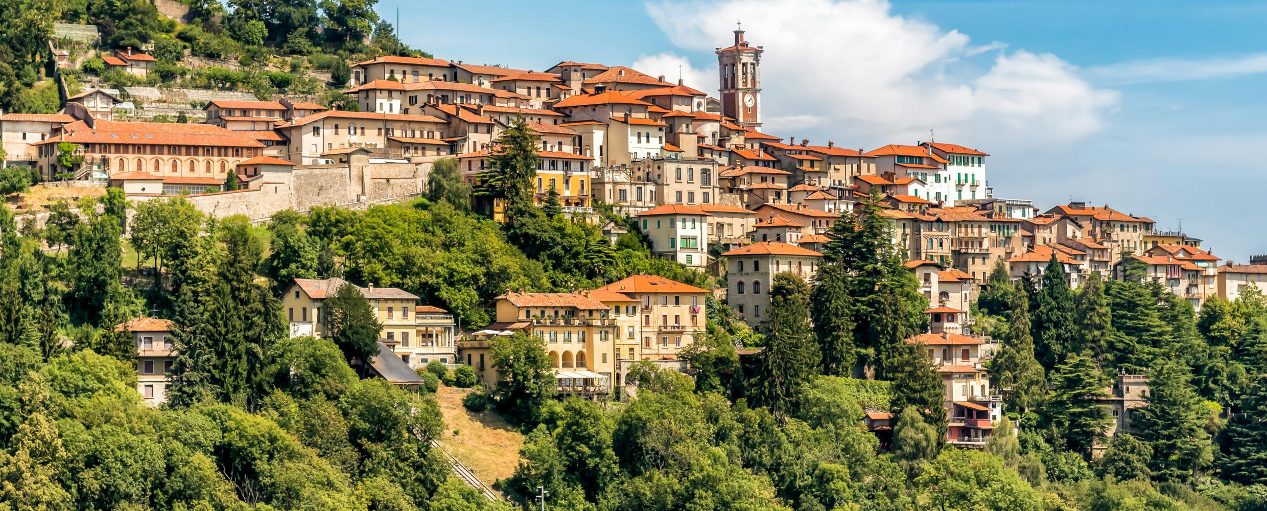 A panoramic view of Varese old town