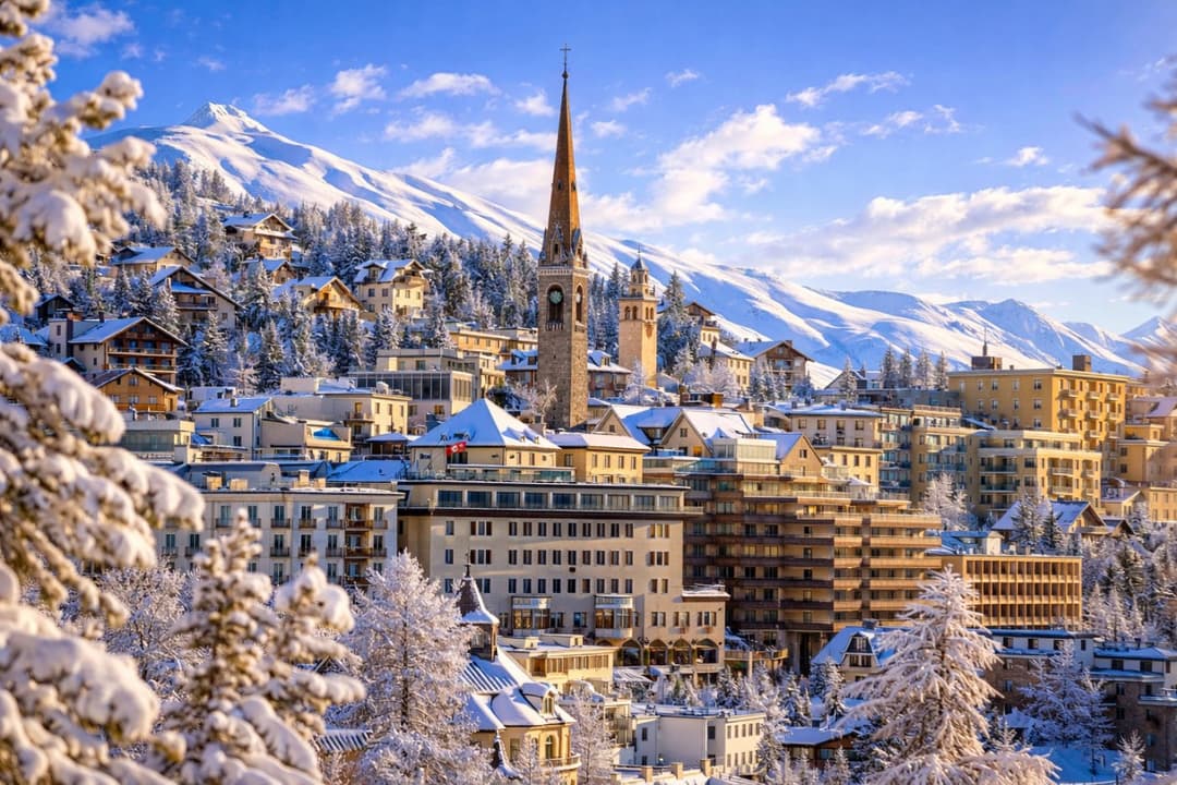 View of St Moritz