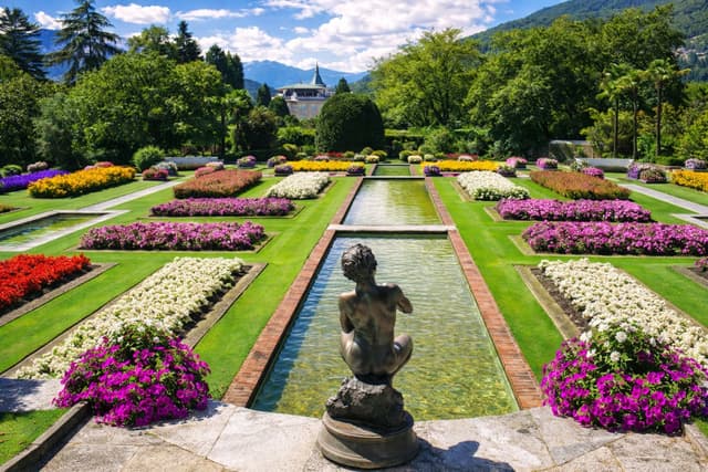 Botanischer Garten der Villa Taranto in Verbania am Lago Maggiore